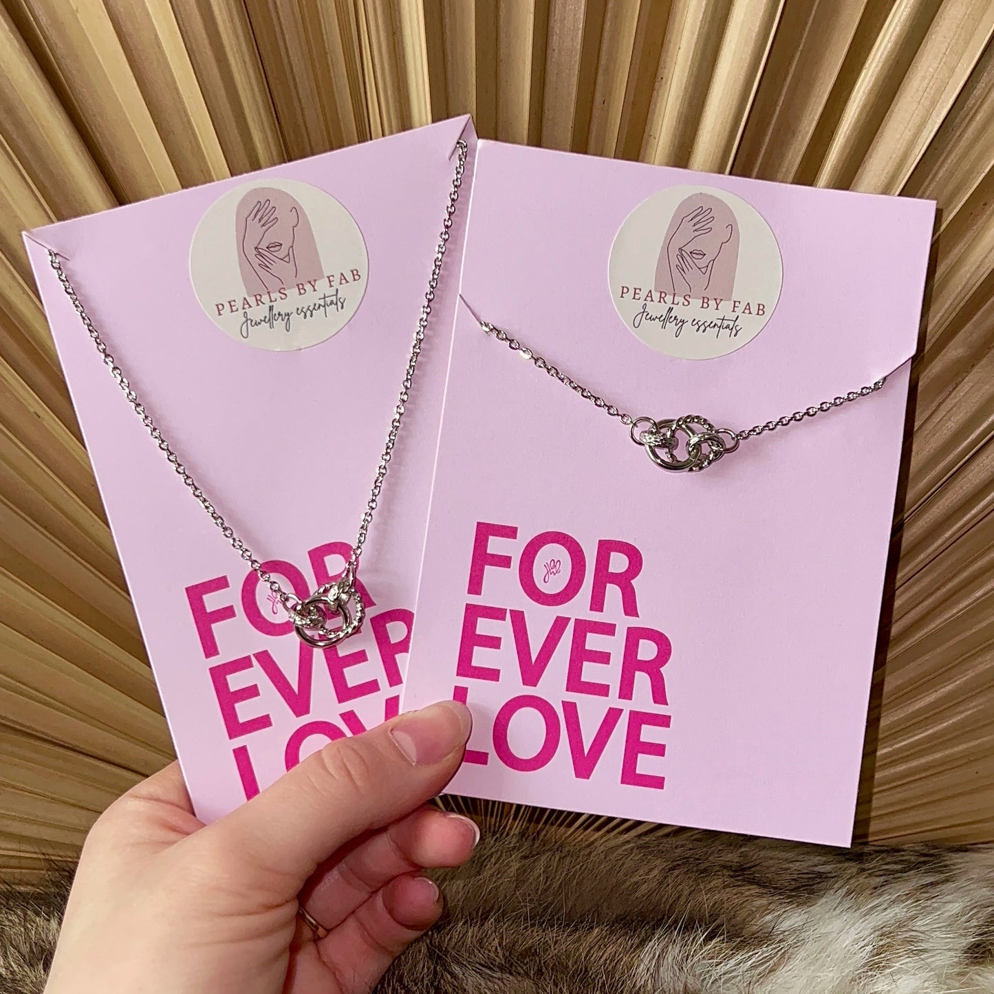 Moeder Dochter Ketting Zilver