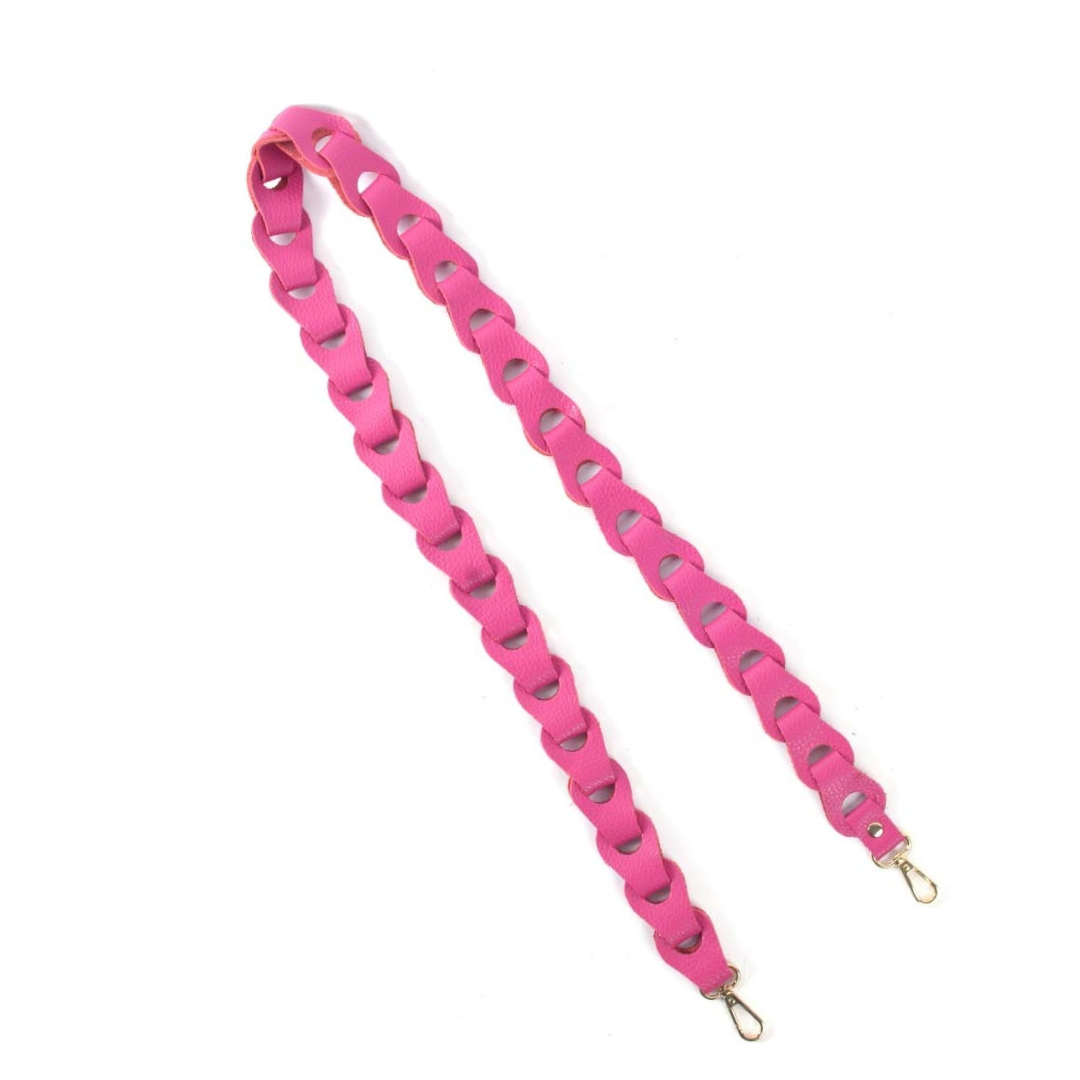 Gevlochten Schouderband Roze