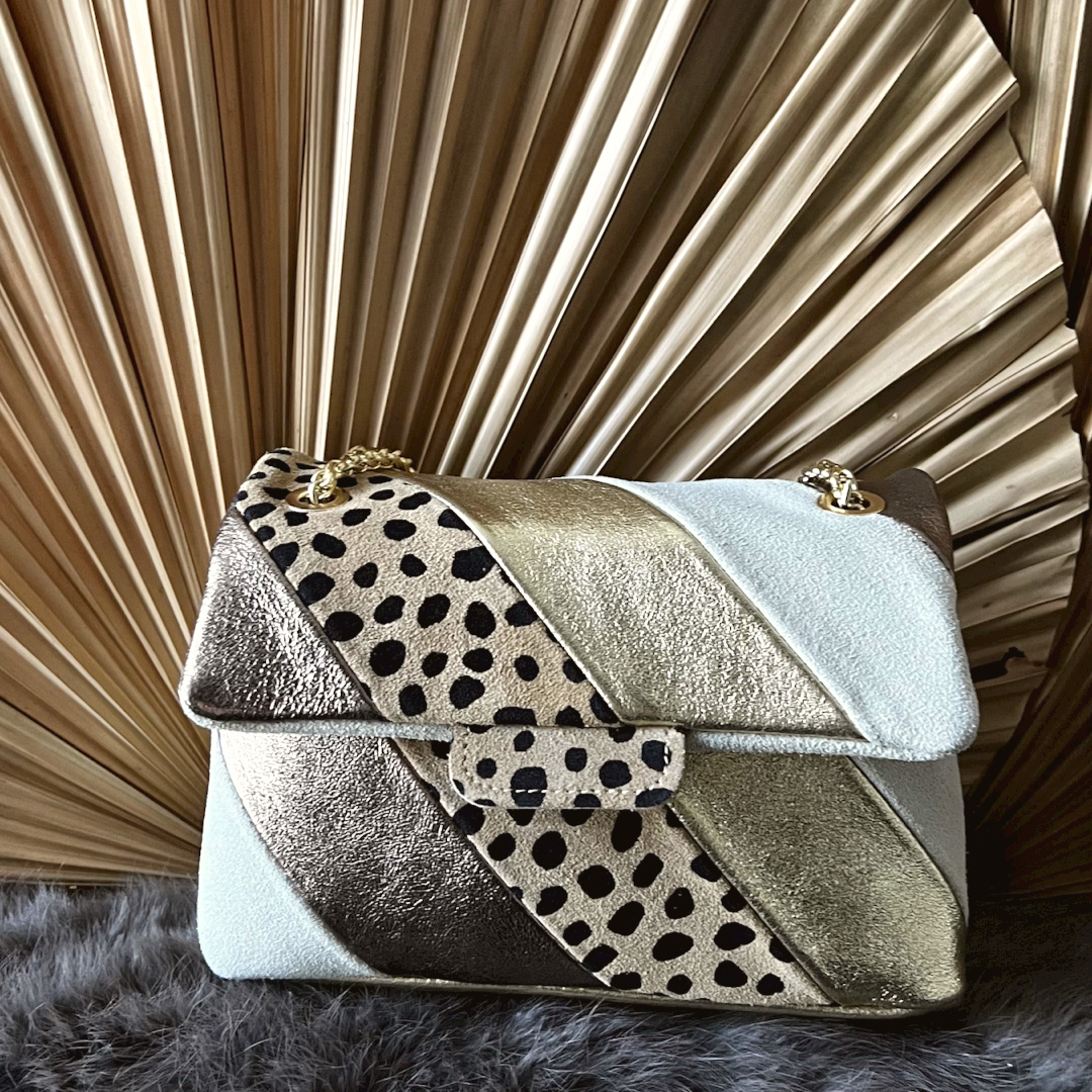 Rainbow Tas Panter Beige