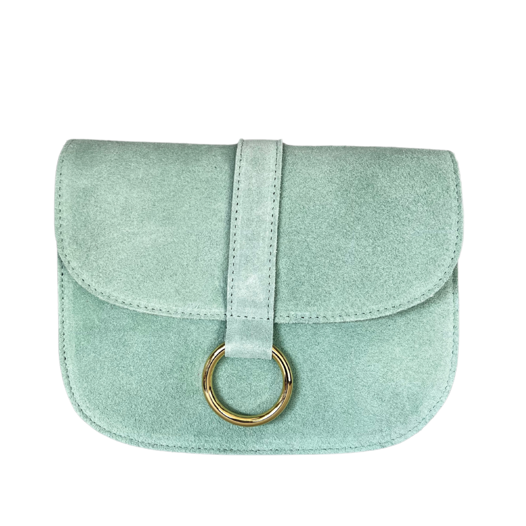 Simone Tas Suede Mintgroen Pearls by Fab