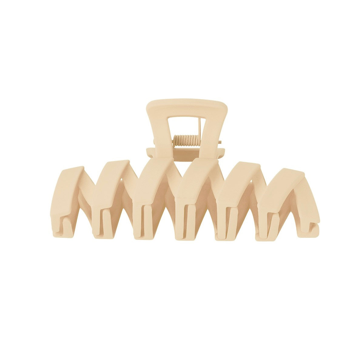 Zigzag Haarklem Beige