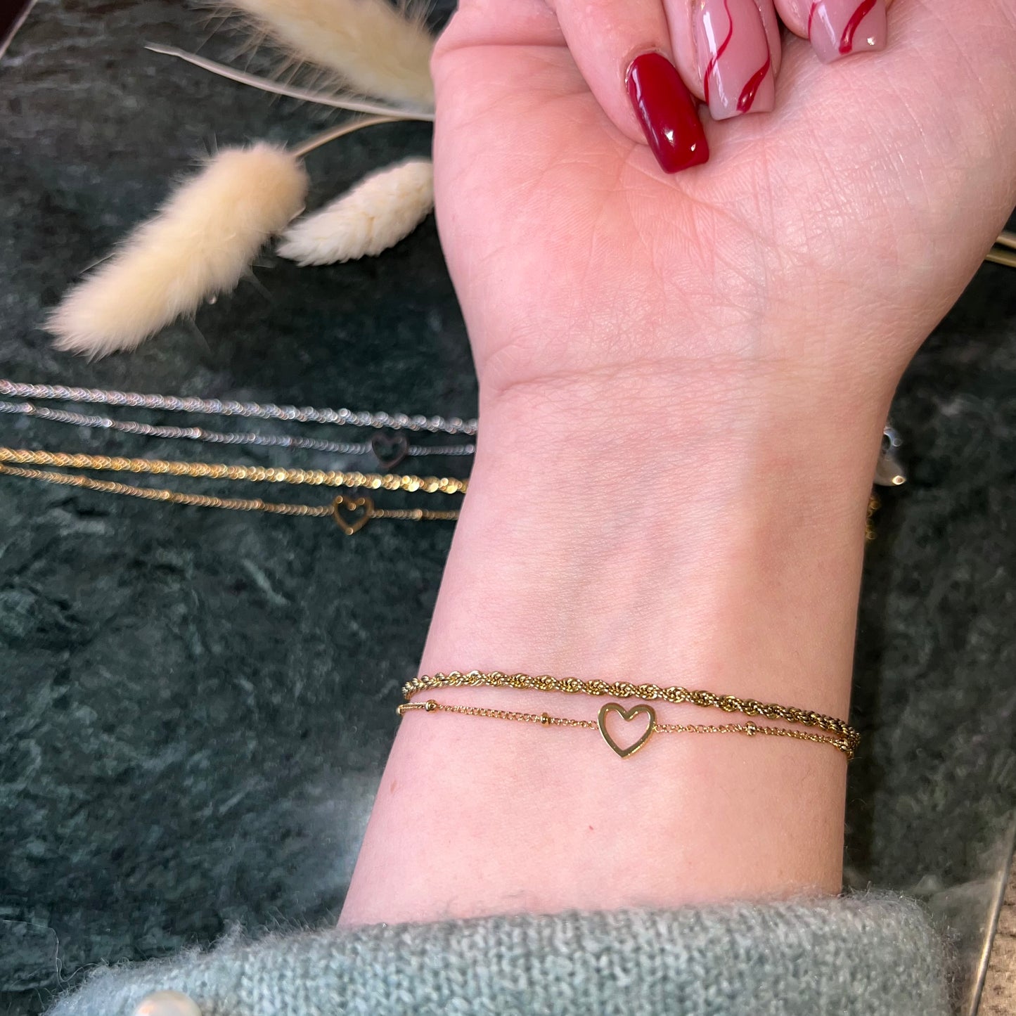Twisted Hart Armbandje