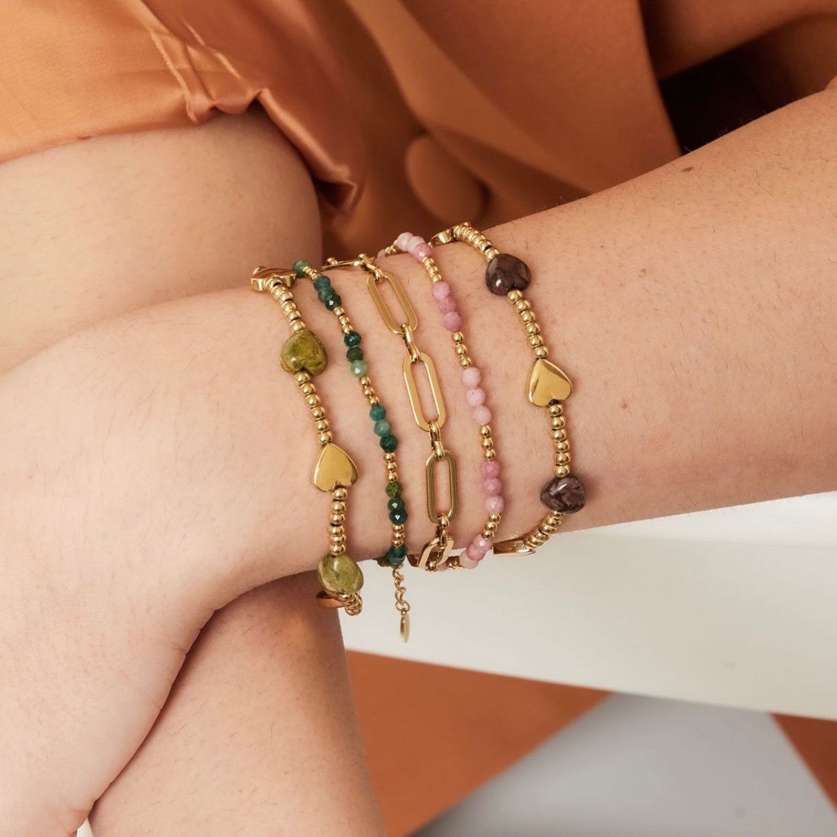 Grove Schakel Armband