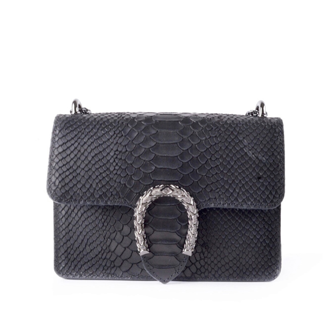 Tas slangenprint zwart hotsell