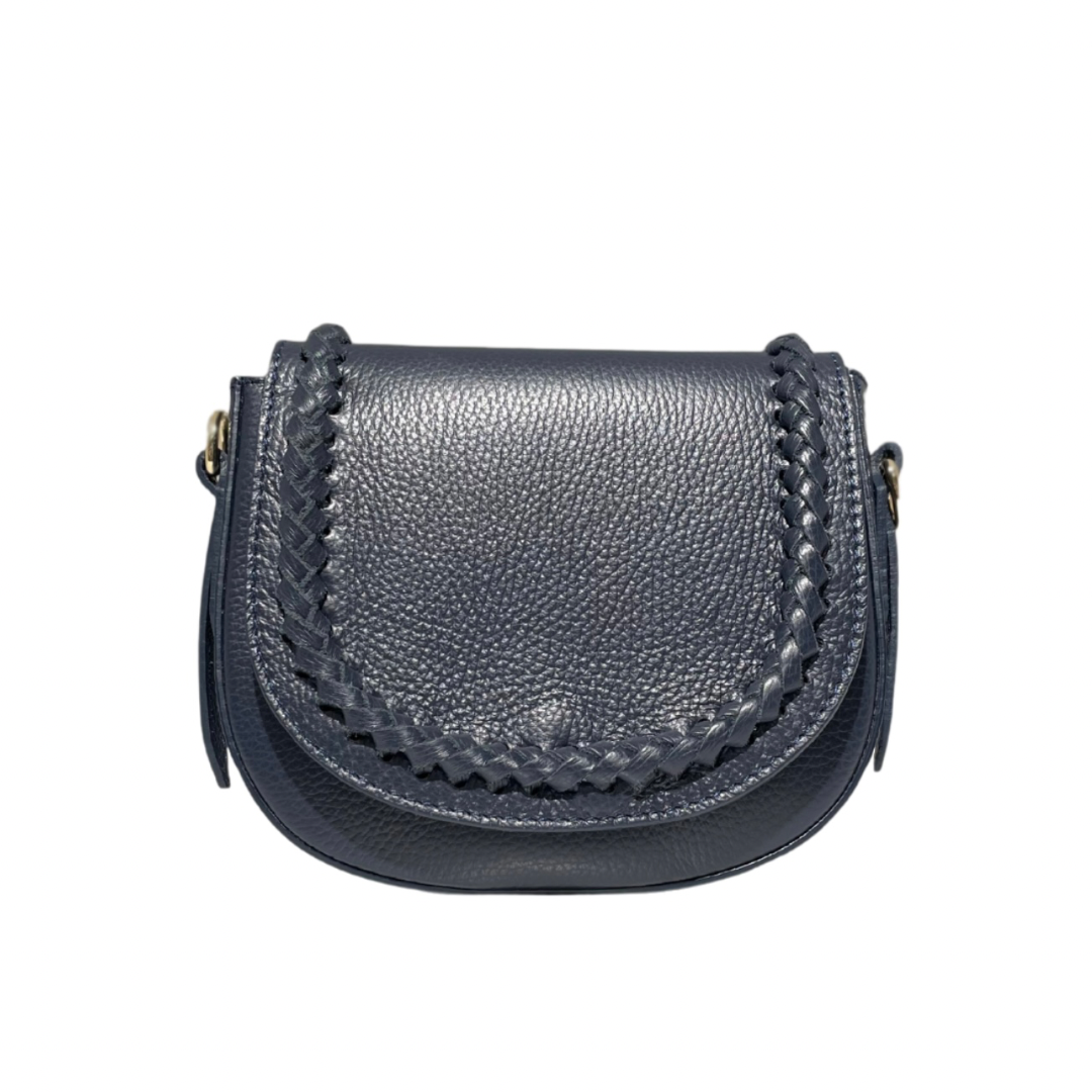 Kelly Tas Zwart Glad Leer