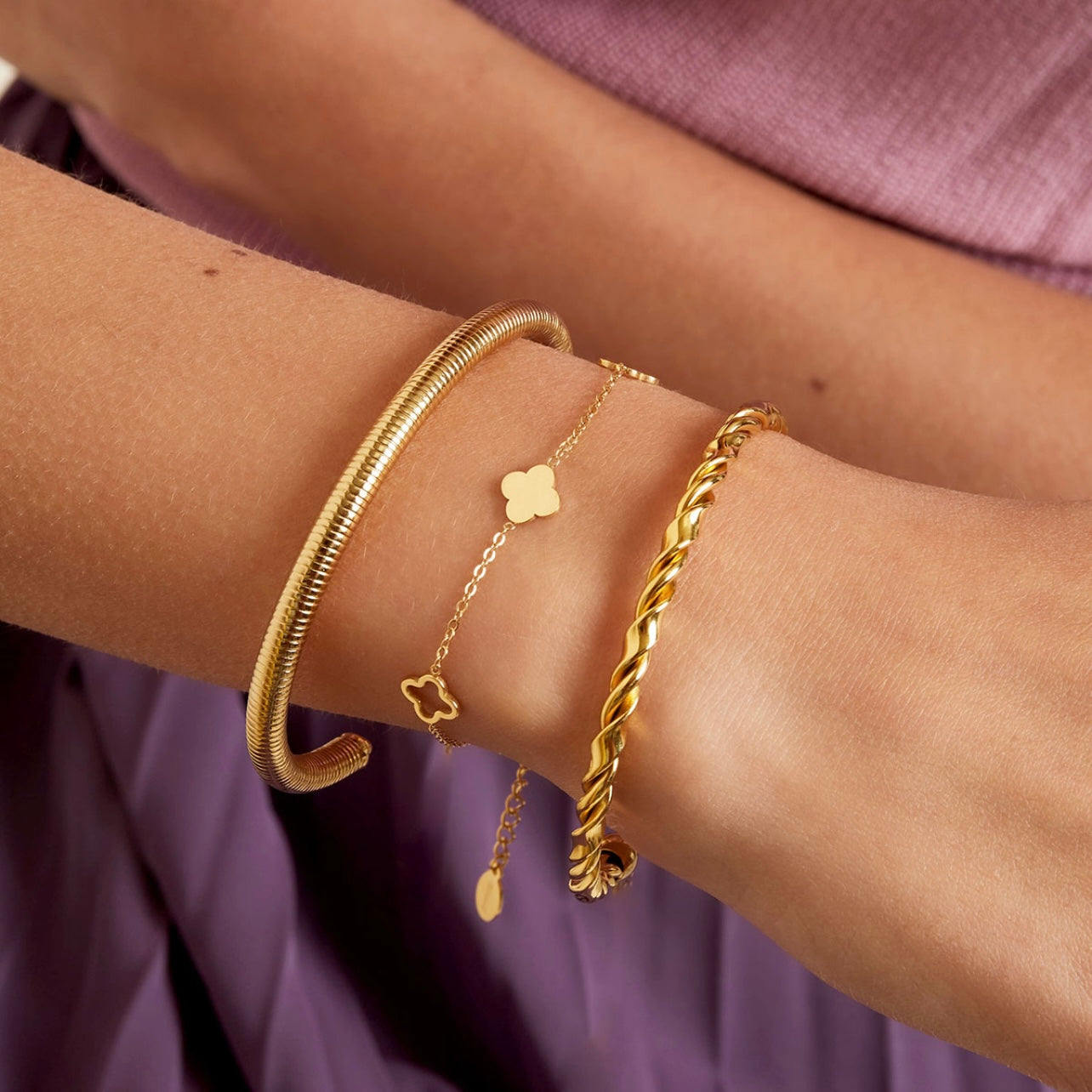 Open Klaver Armbandje